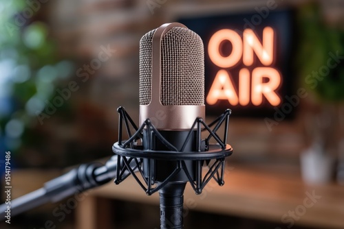Streaming online - podcast dialogue, live transmission, blog narration, radio background, digital speech, on-air message, media platform, microphone audio, voice channel, broadcasting network.