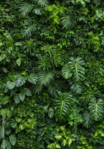 Green Plant Photo Dense Natural Wall Background Leaf Texture