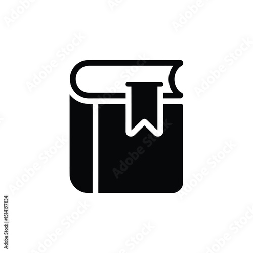 Book Icon With Ribbon Bookmark Isolated on White, Minimalist Symbol Design Free Download Book Icon With Ribbon Bookmark Isolated on White, Minimalist Symbol Design - GFXLoad