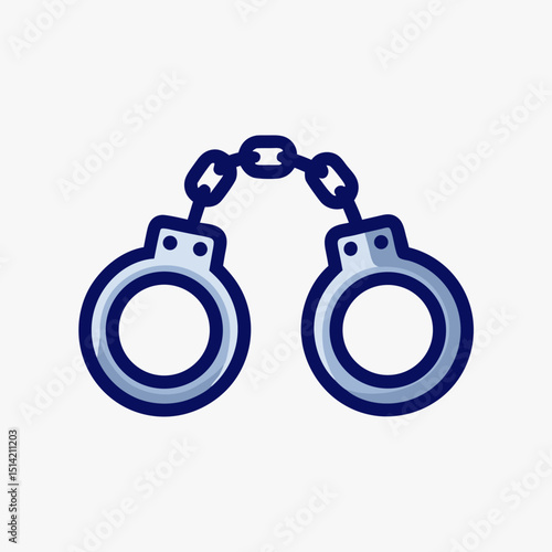 Handcuffs Icon - Law, Justice & Crime Symbol