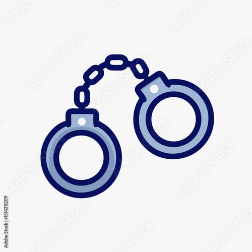 Handcuffs Icon - Law, Justice & Crime Symbol