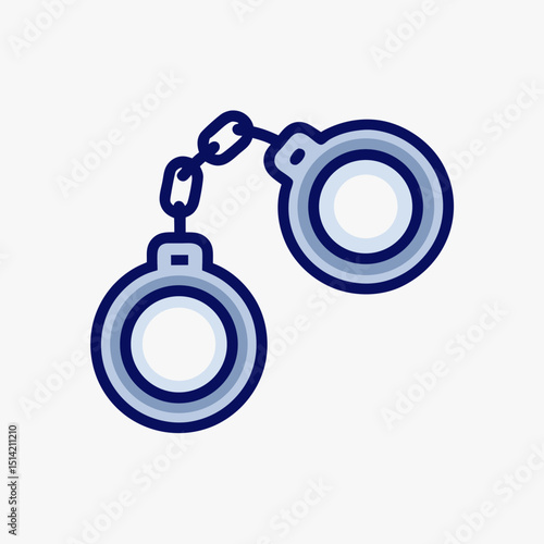 Handcuffs Icon - Law, Justice & Crime Symbol