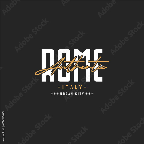 Rome Authentic Urban Typography Design