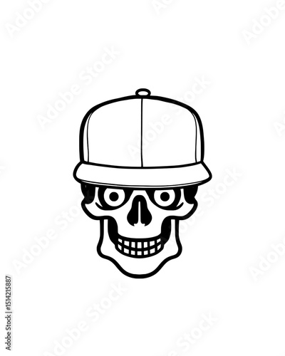 vector illustration of a icon skeleton 