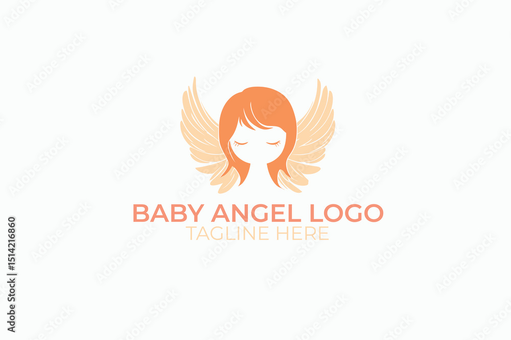 Fototapeta premium vector illustration of an angel