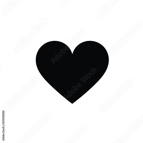 Heart Shape Symbol Isolated Over White. Love Sign With Transparent Background