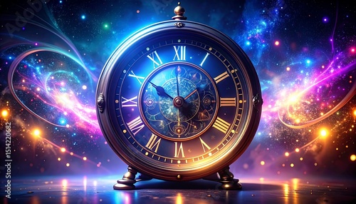 We can't stop time, we can't stop thinking, the world changes
new year clock