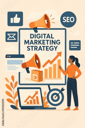 Digital Marketing Promotion Social Media Email Website SEO Goals