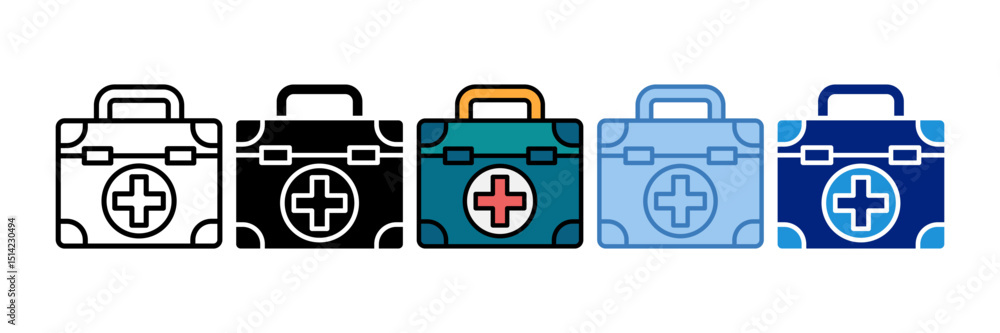 Obraz premium Emergency Kit Icon Element For Design