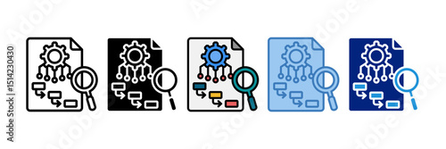 Business Impact Analysis Icon Element For Design
