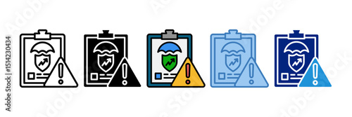 Risk Assessment Icon Element For Design