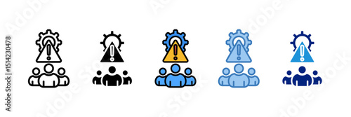 Crisis Management Team Icon Element For Design