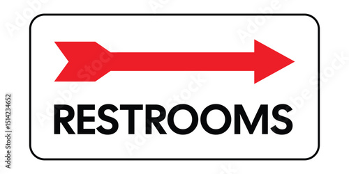 Download Restrooms Sign High-Quality Stock Image