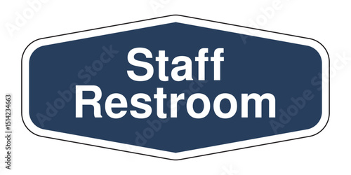 Download Staff Restroom Sign High-Quality Stock Image - Workplace and Facility Marker for Private Employee Access