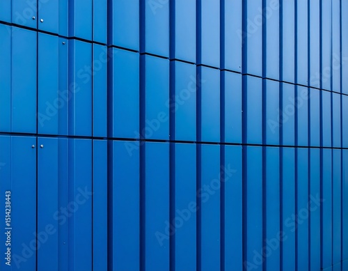 Wallpaper Mural Blue panelled building facade Torontodigital.ca