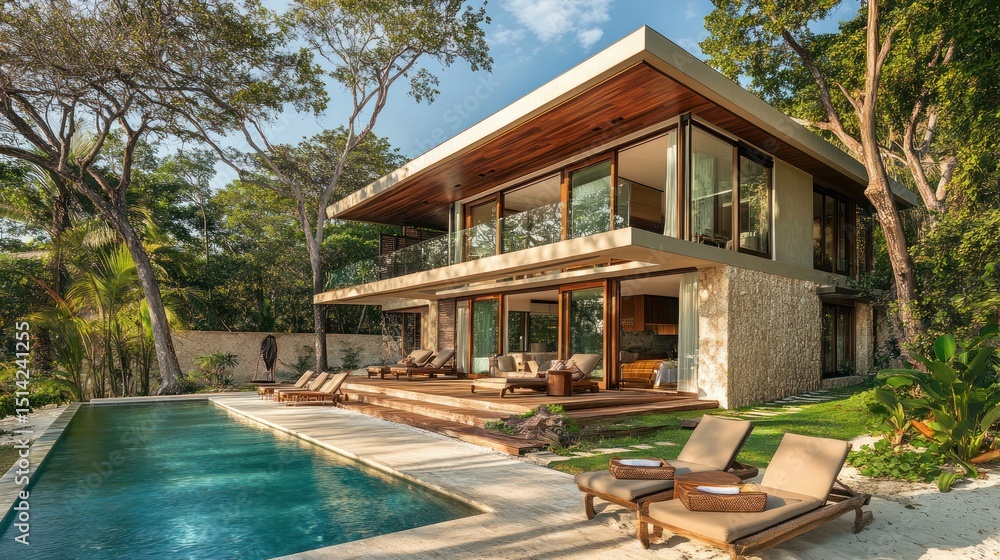 custom made wallpaper toronto digitalModern beachfront villa with pool