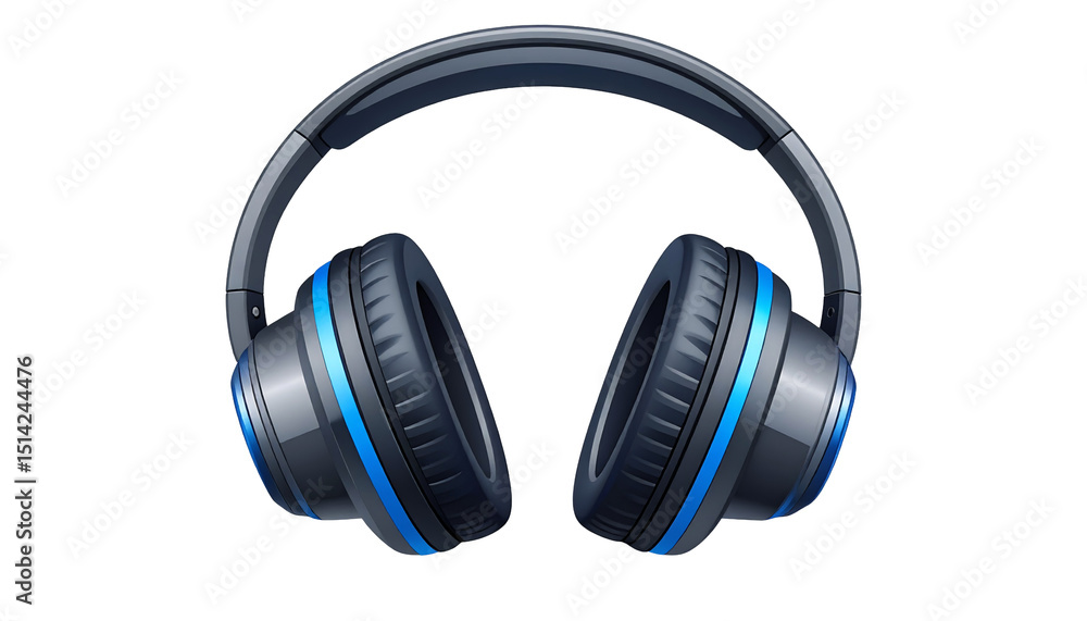 Fototapeta premium Immersive Sound Experience High-Quality Over-Ear Headphones for Music Lovers