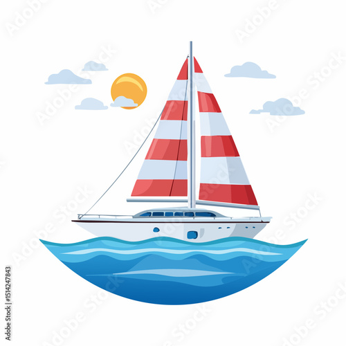 photo of a sailboat sailing on the sea