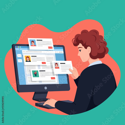 Online Job Application And Review By Human Resources Manager