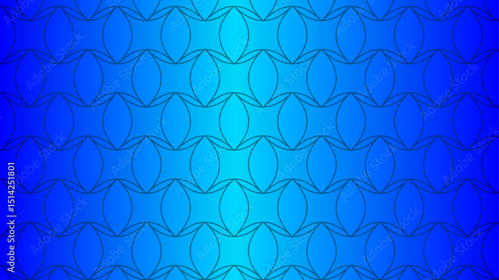 Fototapeta premium Geometric pattern with blue gradient background for modern abstract digital designs