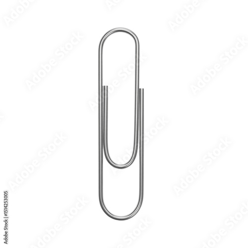 paper clip isolated on white, Paper clip, cut out background.