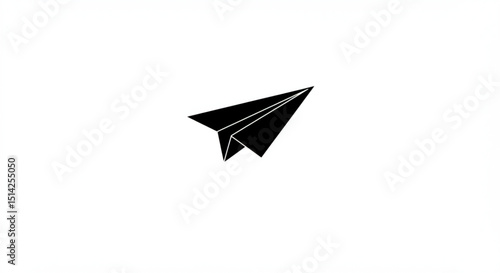 Wallpaper Mural Black paper airplane icon Torontodigital.ca