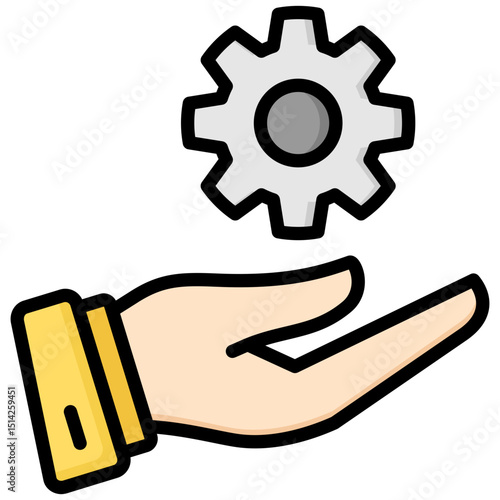 Wallpaper Mural Technology lineal color icon. Simple vector icon design in lineal color style. Editable vector format Torontodigital.ca