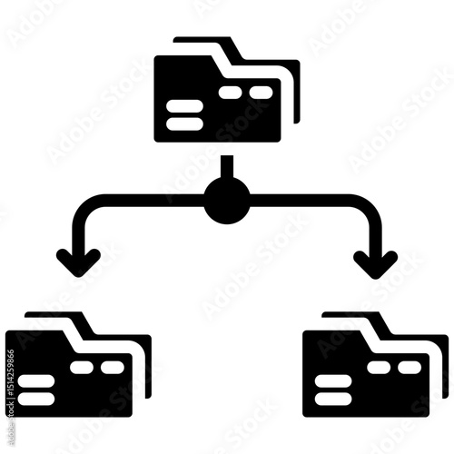 Data management gylph icon. Simple vector icon design in gylph style. Editable vector format
