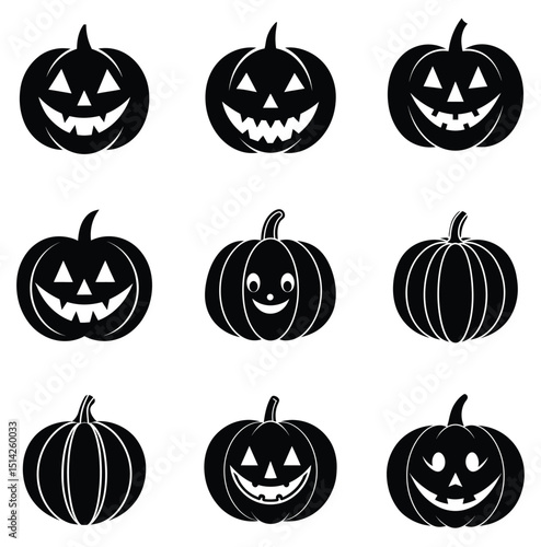 halloween pumpkin set
