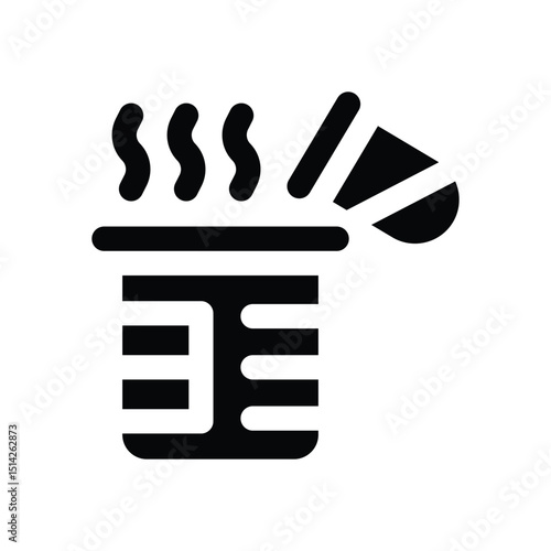 breaker glyph icon. Strong and solid vector icon for websites, mobile interfaces, presentations, and visual branding. High quality and easy to edit.