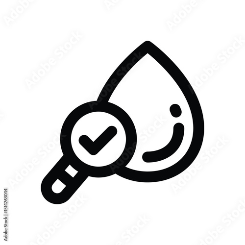water line icon. Clean and minimalist vector icon for websites, mobile apps, presentations, and logos. Fully scalable and customizable for any project.