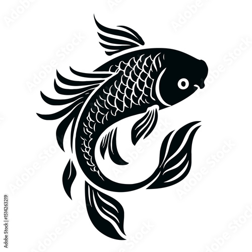 Koi fish vector illustration