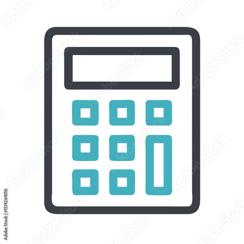 Professional calculator icon cutout transparent background ready for design projects