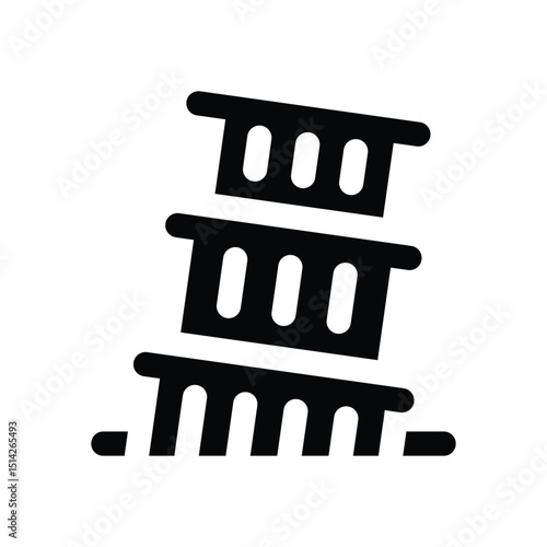 monument glyph icon. Strong and solid vector icon for websites, mobile interfaces, presentations, and visual branding. High quality and easy to edit.