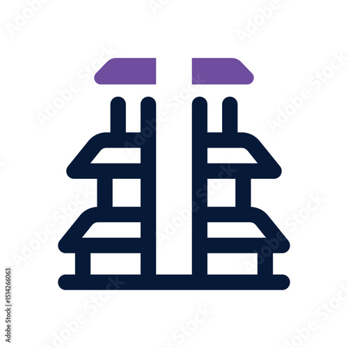landmark duotone icon. Sleek and modern vector icon for websites, mobile apps, marketing materials, and corporate design. Fully scalable and ready to use.