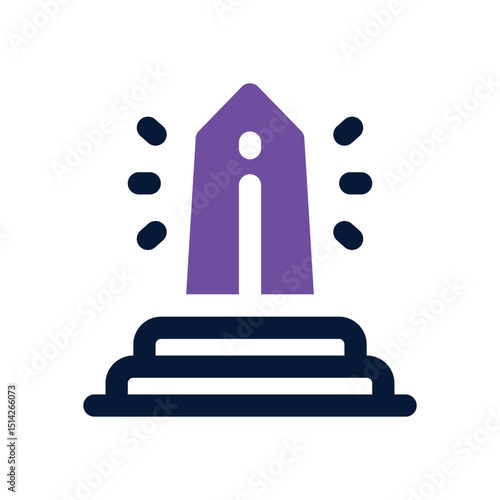 obelisk duotone icon. Sleek and modern vector icon for websites, mobile apps, marketing materials, and corporate design. Fully scalable and ready to use.