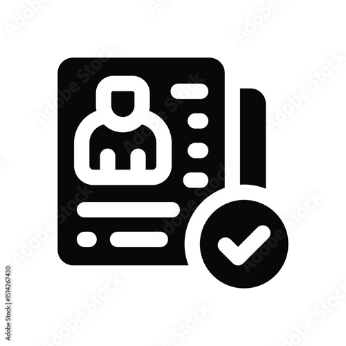 approved line icon. Clean and minimalist vector icon for websites, mobile apps, presentations, and logos. Fully scalable and customizable for any project.