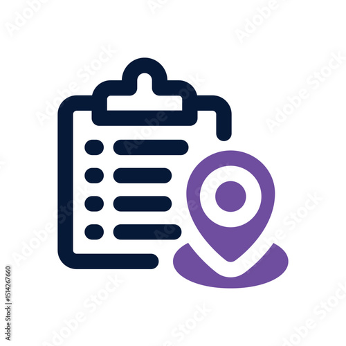 checklist duotone icon. Sleek and modern vector icon for websites, mobile apps, marketing materials, and corporate design. Fully scalable and ready to use.