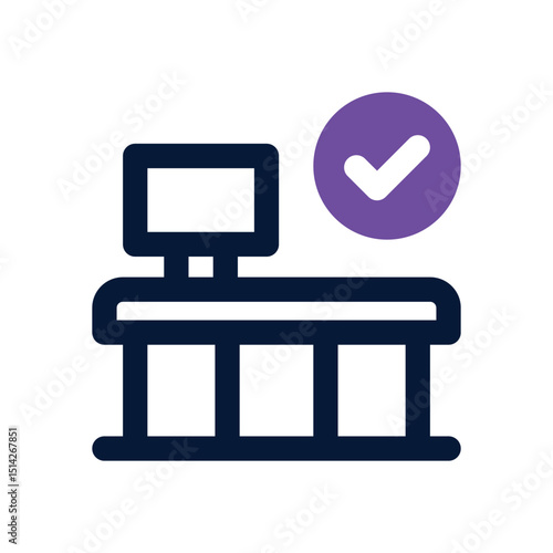 reception duotone icon. Sleek and modern vector icon for websites, mobile apps, marketing materials, and corporate design. Fully scalable and ready to use.