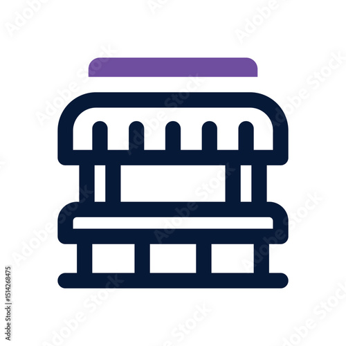 beach bar duotone icon. Sleek and modern vector icon for websites, mobile apps, marketing materials, and corporate design. Fully scalable and ready to use.