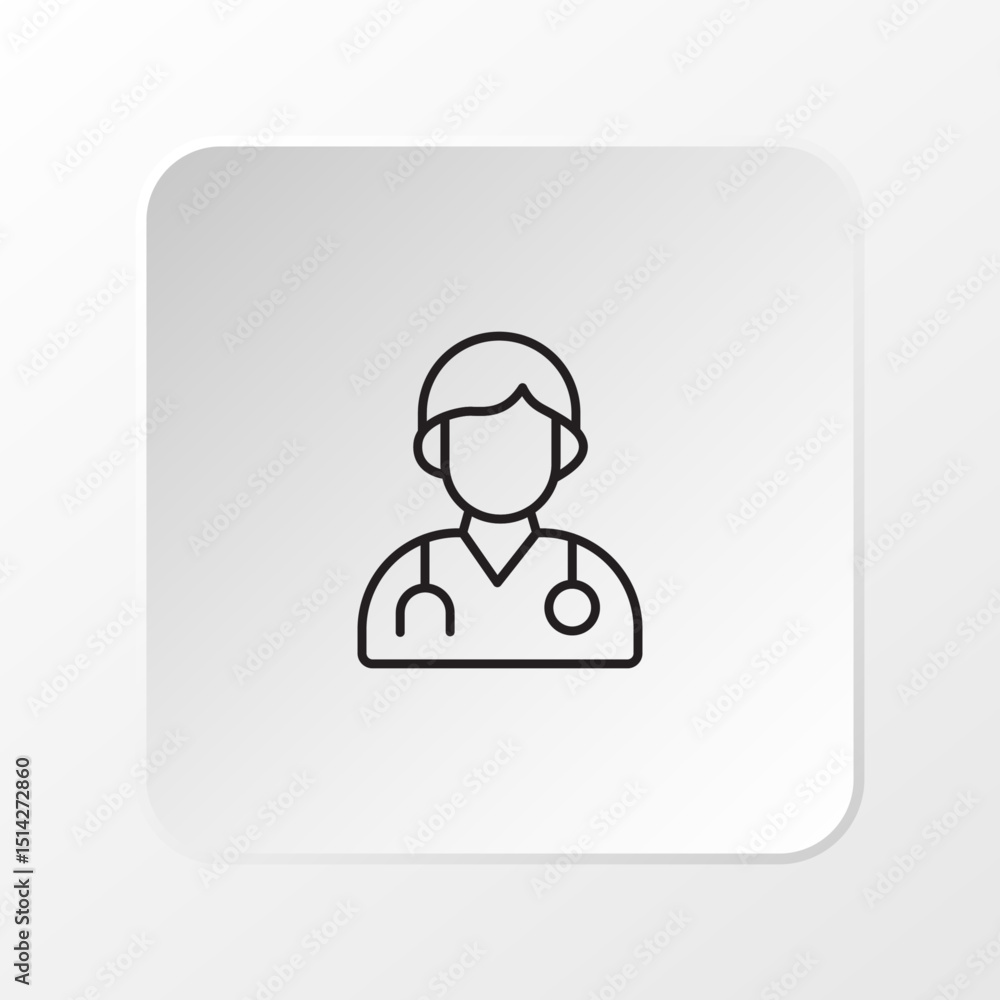 Medic Icon, Flat Vector Symbol Medic Icon, Flat Vector Symbol
