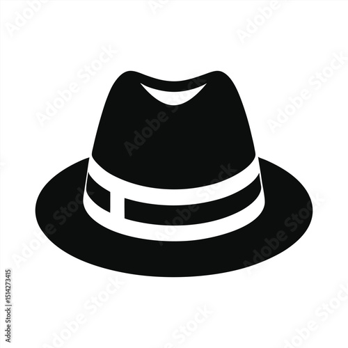 vector illustration of a black hat