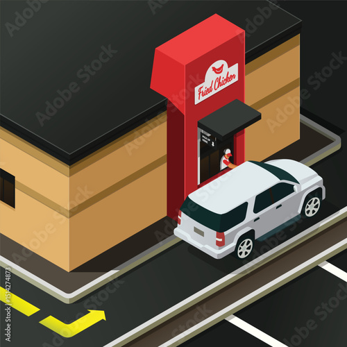 Fast food drive thru
