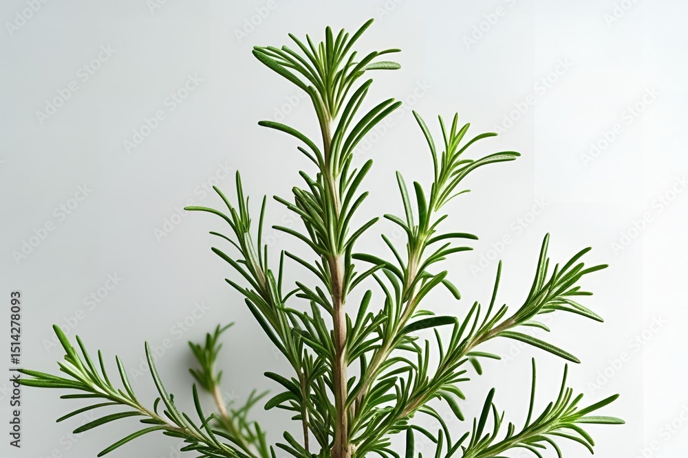 Fototapeta premium rosemary on white background