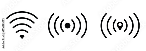 set of wifi icon. wifi icon.