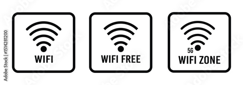 set of wifi icon. wifi icon.