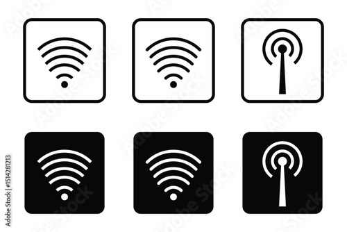 set of wifi icon. wifi icon.