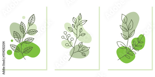 Fresh botanical line art brings vibrant minimalist beauty