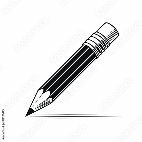 black and white pencil drawing