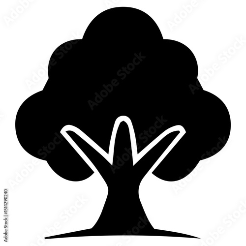A visionary tribute to abstract trees nature’s beauty through stylized silhouettes